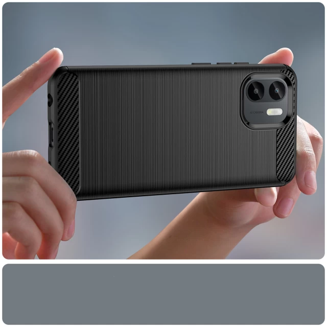 Чохол HRT Carbon Case для Xiaomi Redmi A1 Black (9145576268452)