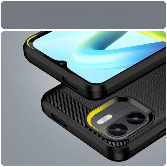 Чохол HRT Carbon Case для Xiaomi Redmi A1 Black (9145576268452)