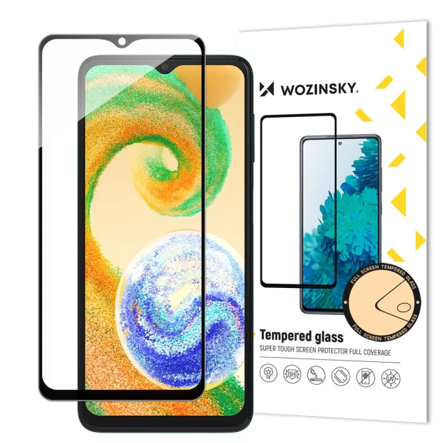 Захисне скло Wozinsky Tempered Glass 9H Full Glue для Samsung Galaxy A04s Black (9145576268735)