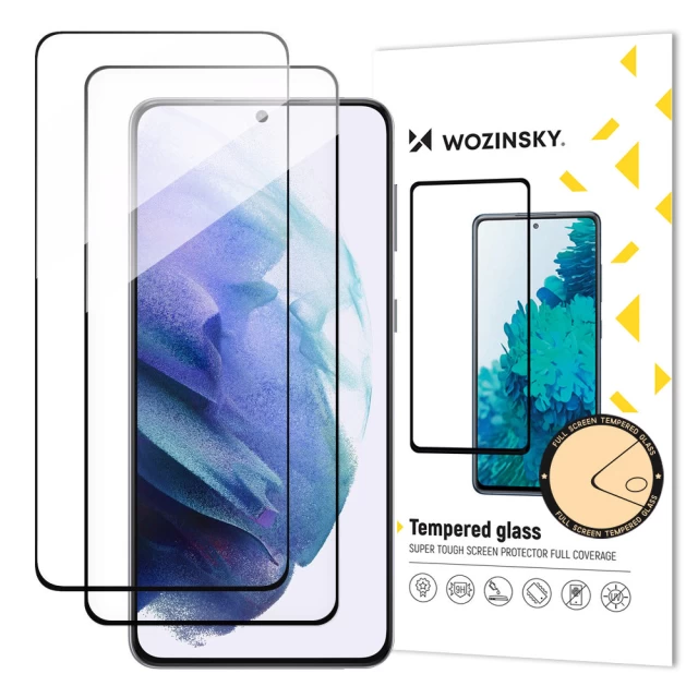 Захисне скло Wozinsky Tempered Glass 9H Full Glue для Samsung Galaxy S23 Plus Black (2 Pack) (9145576269480)