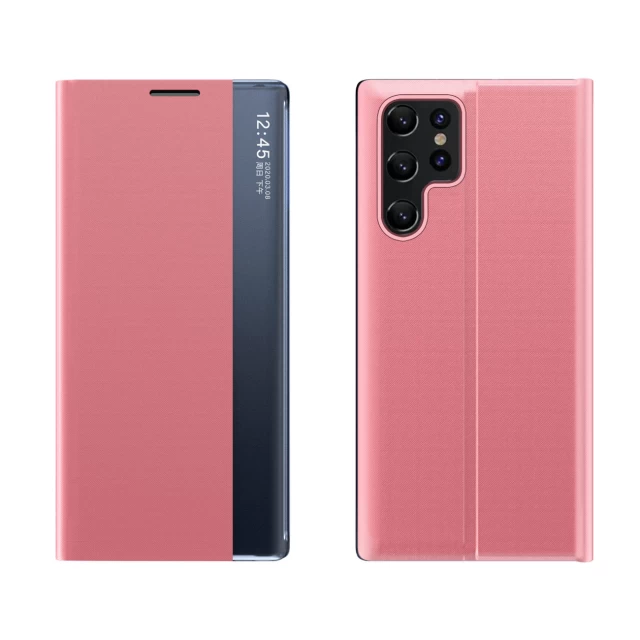 Чохол-книжка HRT Sleep Case для Samsung Galaxy S23 Ultra Pink (9145576270066)
