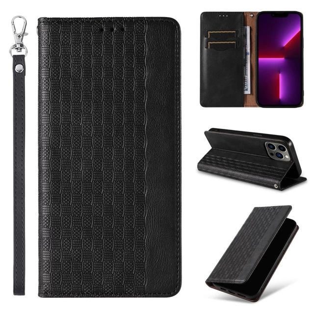 Чохол-книжка HRT Magnet Strap Case для Samsung Galaxy S23 Black (9145576271230)