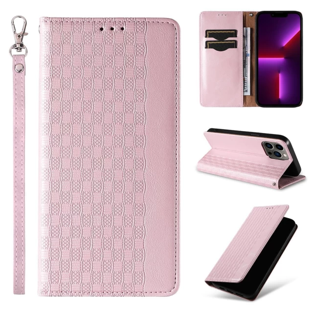 Чехол-книжка HRT Magnet Strap Case для Samsung Galaxy S23 Plus Pink (9145576271308)