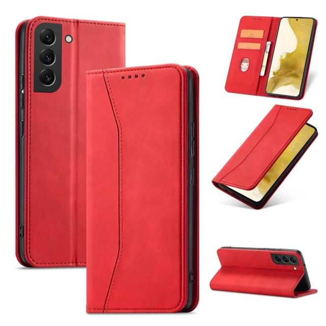 Чохол-книжка HRT Magnet Fancy Case для Samsung Galaxy S23 Red (9145576271452)