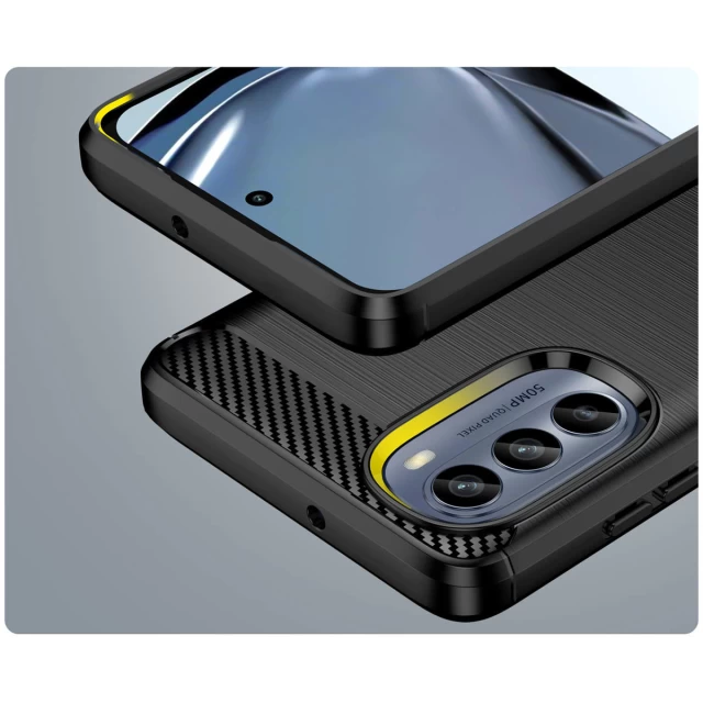 Чехол HRT Carbon Case для Xiaomi Redmi A1 Plus Black (9145576271766)