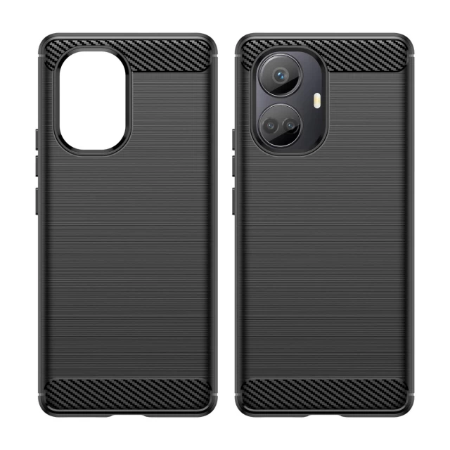 Чохол HRT Carbon Case для Realme 10 Pro Plus Black (9145576271858)