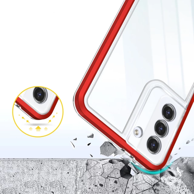 Чехол HRT Clear 3in1 Case для Samsung Galaxy S23 Plus Red (9145576272688)