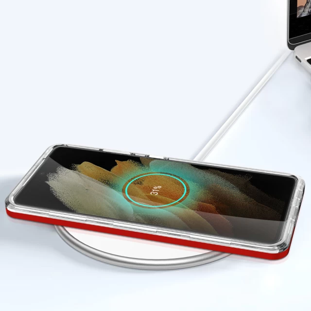 Чехол HRT Clear 3in1 Case для Samsung Galaxy S23 Ultra Red (9145576272718)