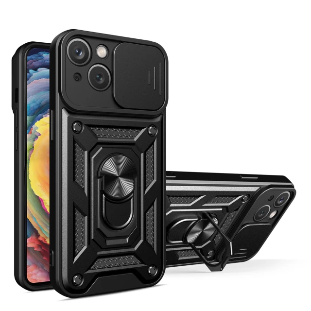 Чохол HRT Hybrid Armor Camshield для Vivo Y35 | Y22 | Y22s Black (9145576273043)