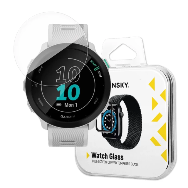 Захисне скло Wozinsky Tempered Glass 9H Full Glue для Garmin Forerunner 55 Black (9145576274491)