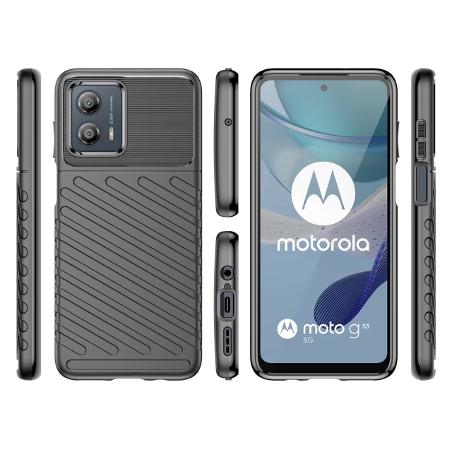 Чехол HRT Thunder Case для Motorola Moto G53 Black (9145576274606)