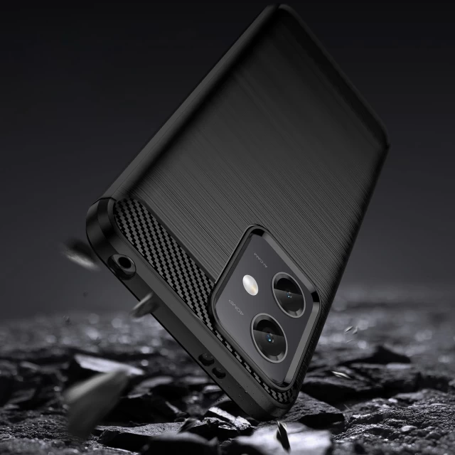 Чохол HRT Carbon Case для Xiaomi Poco X5 5G | Redmi Note 12 5G Black (9145576274705)