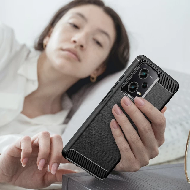 Чохол HRT Carbon Case для Xiaomi Redmi Note 12 Pro | Poco X5 Pro 5G Black (9145576274712)