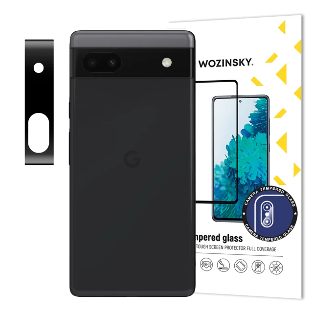 Защитное стекло Wozinsky Tempered Glass 9H для камери Google Pixel 6a Black (9145576275207)