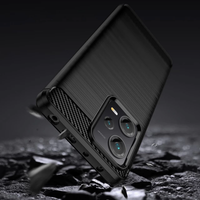 Чехол HRT Carbon Case для Xiaomi Redmi Note 12 Pro Plus Black (9145576275351)