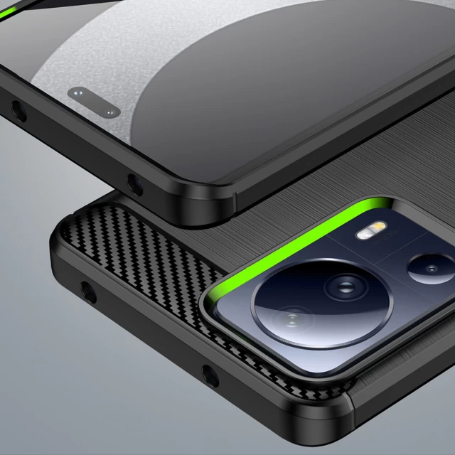 Чохол HRT Carbon Case для Xiaomi 13 Lite Black (9145576275504)