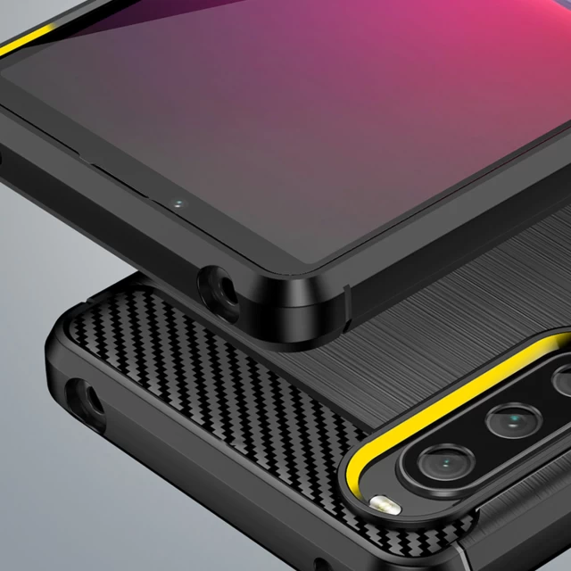 Чохол HRT Carbon Case для Sony Xperia 10 V Black (9145576275573)
