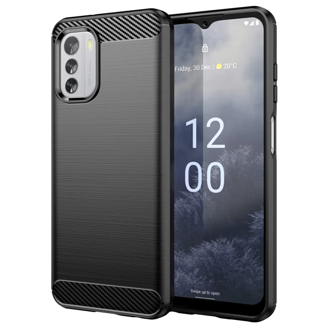 Чохол HRT Carbon Case для Nokia G60 Black (9145576275597)