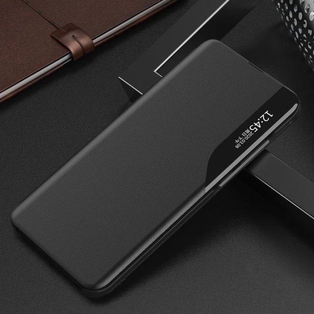 Чехол-книжка HRT Eco Leather View Case для Xiaomi Redmi 11A | 12C | Poco C55 Black (9145576275740)