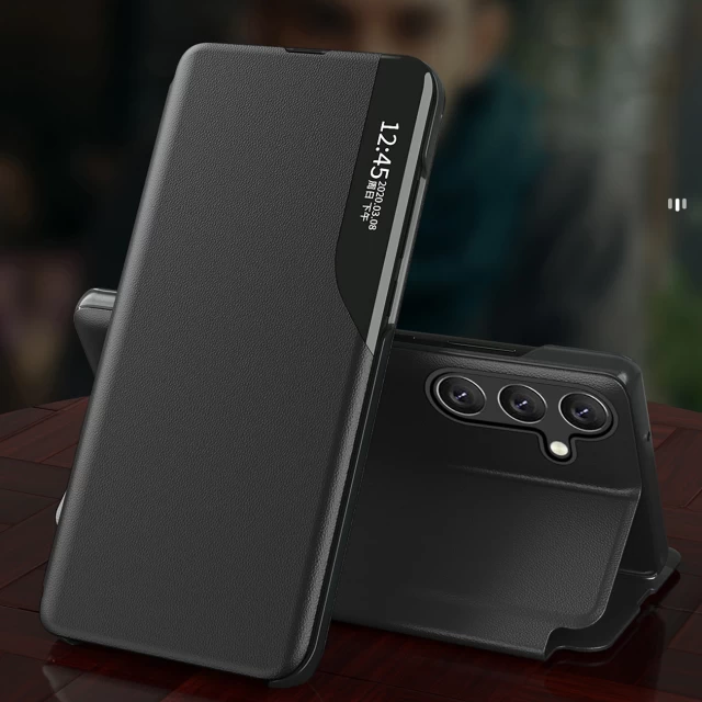 Чехол-книжка HRT Eco Leather View Case для Xiaomi Redmi Note 12 Pro | Poco X5 Pro 5G Black (9145576275788)