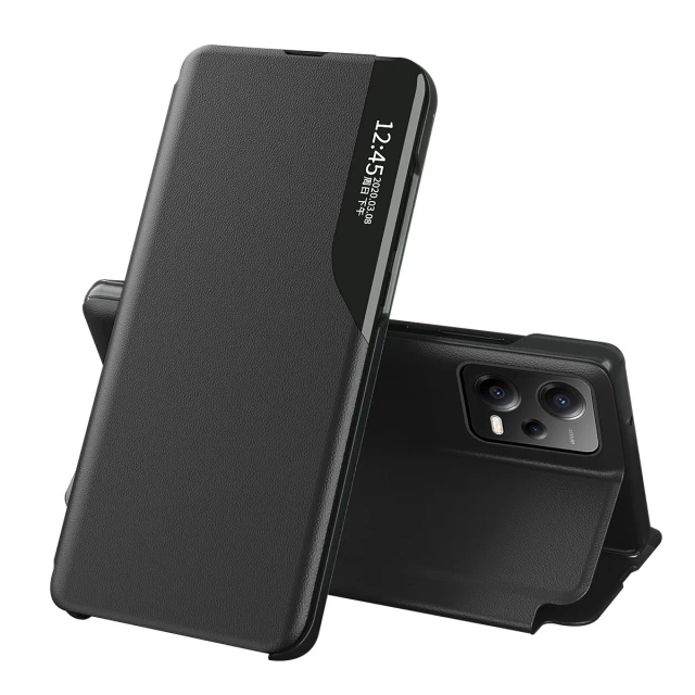 Чехол-книжка HRT Eco Leather View Case для Xiaomi Redmi Note 12 Pro Plus Black (9145576275801)