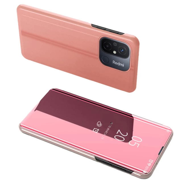 Чохол-книжка HRT Clear View Case для Xiaomi Redmi 11A | 12C | Poco C55 Pink (9145576276006)