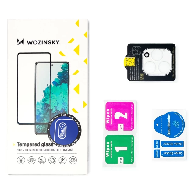 Защитное стекло Wozinsky Tempered Glass 9H для камери Google Pixel 7a Black (9145576276105)