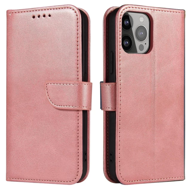 Чехол-книжка HRT Magnet Case для Xiaomi Redmi Note 12 Pro Plus Pink (9145576277027)