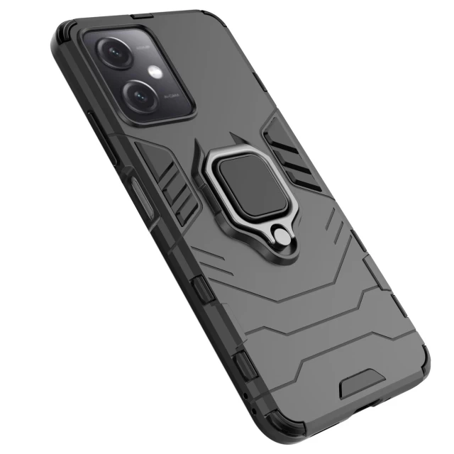 Чехол HRT Ring Armor для Xiaomi Redmi Note 12 5G | Poco X5 5G Black (9145576277669)