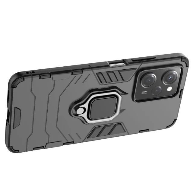 Чохол HRT Ring Armor для Xiaomi Redmi Note 12 Pro | Poco X5 Pro 5G Black (9145576277676)