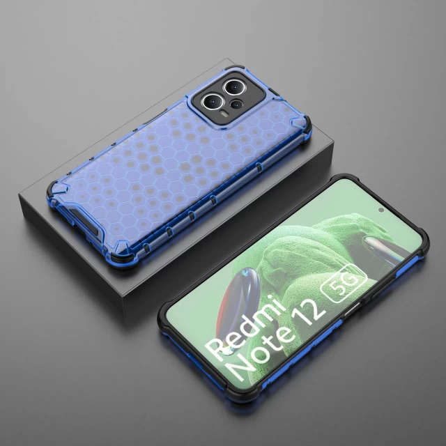 Чохол HRT Honeycomb для Xiaomi Redmi Note 12 5G | Poco X5 5G Blue (9145576277706)