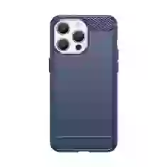 Чехол HRT Carbon Case для iPhone 15 Pro Blue (9145576279465)