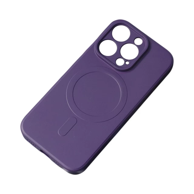 Чохол HRT Silicone Case для iPhone 15 Purple with MagSafe (9145576279793)