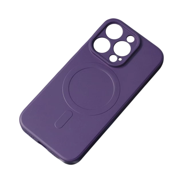 Чехол HRT Silicone Case для iPhone 15 Purple with MagSafe (9145576279793)