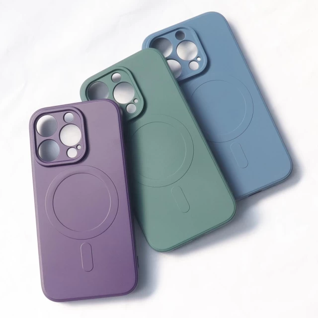 Чохол HRT Silicone Case для iPhone 15 Purple with MagSafe (9145576279793)