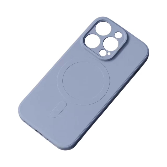 Чохол HRT Silicone Case для iPhone 15 Plus Grey with MagSafe (9145576279847)