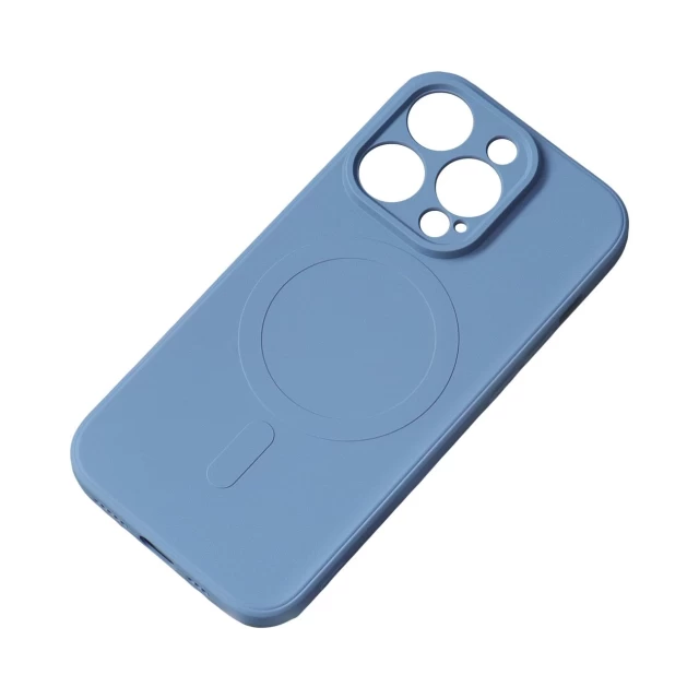Чехол HRT Silicone Case для iPhone 15 Pro Navy Blue with MagSafe (9145576279885)