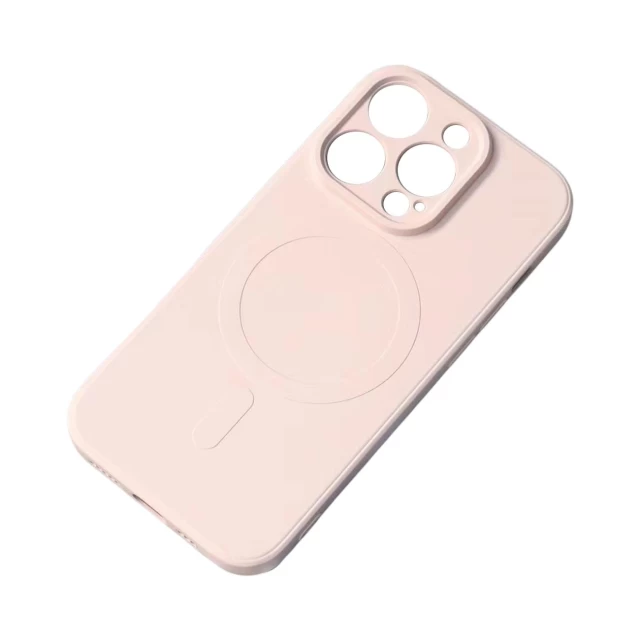 Чохол HRT Silicone Case для iPhone 15 Pro Cream with MagSafe (9145576279922)