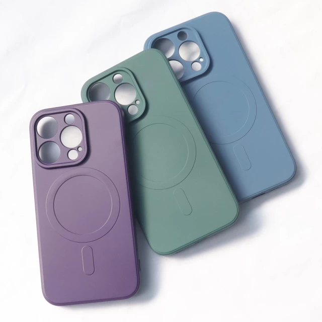 Чехол HRT Silicone Case для iPhone 15 Pro Purple with MagSafe (9145576279939)