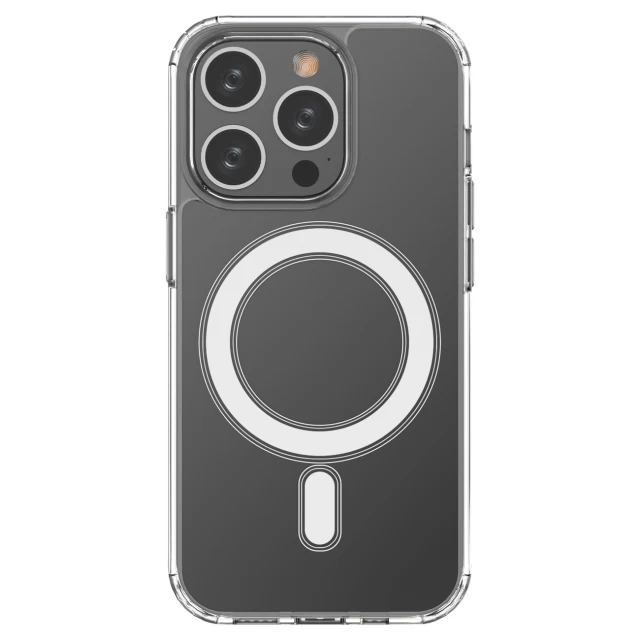 Чохол HRT Magnetic Case для iPhone 15 Pro Max Transparent with MagSafe (9145576280447)