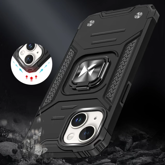Чохол Wozinsky Ring Armor для iPhone 15 Black (9145576280546)