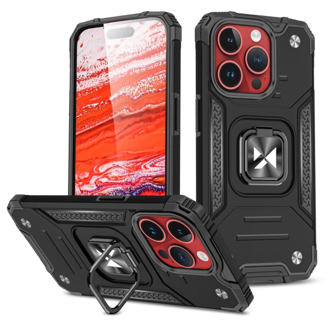 Чехол Wozinsky Ring Armor для iPhone 15 Pro Black (9145576280645)