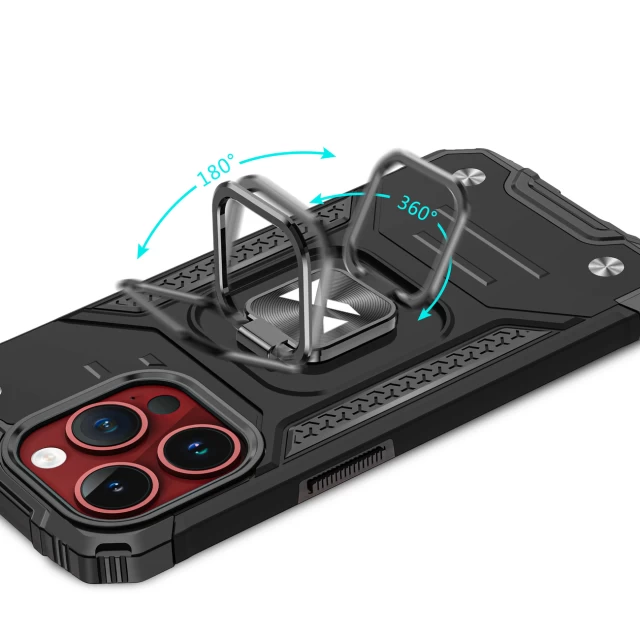 Чохол Wozinsky Ring Armor для iPhone 15 Pro Black (9145576280645)