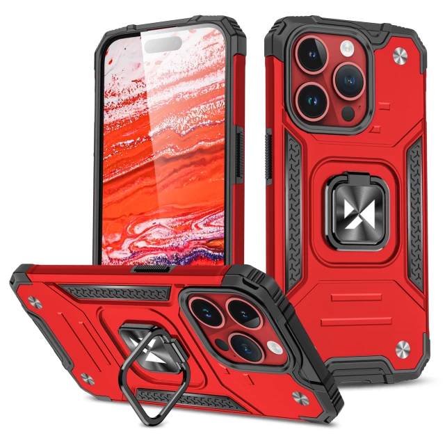 Чохол Wozinsky Ring Armor для iPhone 15 Pro Max Red (9145576280713)