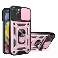 Чехол HRT Hybrid Armor Camshield для iPhone 15 Pink (9145576280768)
