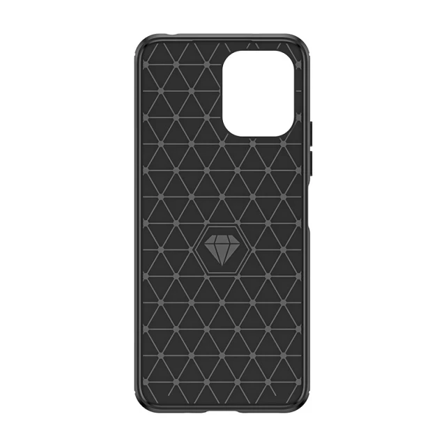 Чехол HRT Carbon Case для Xiaomi Redmi 12 Black (9145576281543)