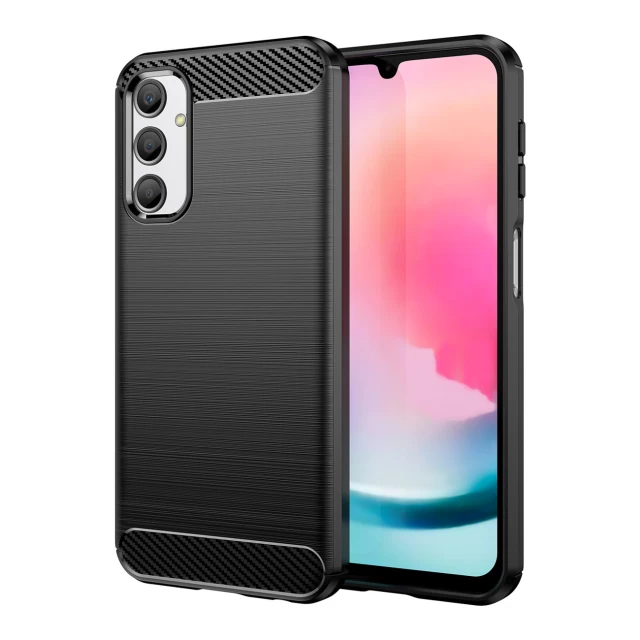 Чехол HRT Carbon Case для Samsung Galaxy M34 Black (9145576281574)