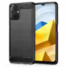 Чехол Tech-Protect TpuCarbon для Xiaomi Poco M5 Black (9490713927939)