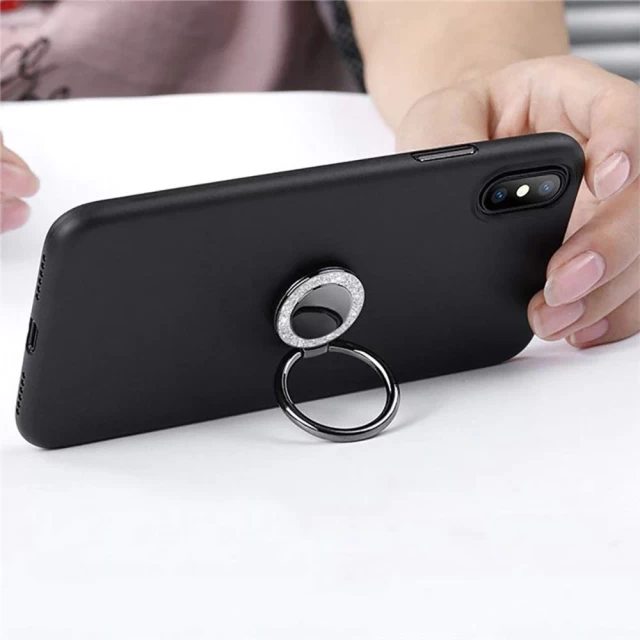 Кольцо-держатель для смартфона Tech-Protect Magnetic Phone Ring Glitter Rose (9589046917523)