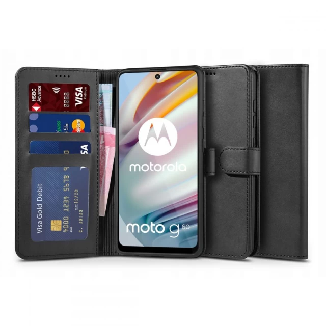 Чохол Tech-Protect Wallet для Motorola Moto G60 Black (9589046918872)